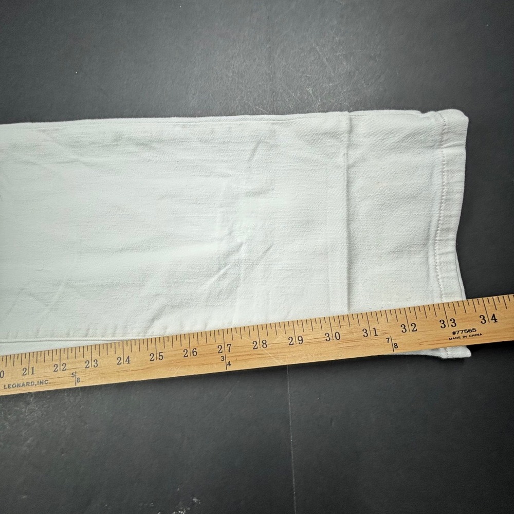 Johnny-O Atlas Mens White Slim Straight Stretch Jeans 34x34 Summer Cotton EUC - Picture 8 of 10